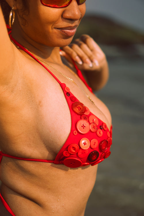 Sole Tide- Buttoned Bikini Set